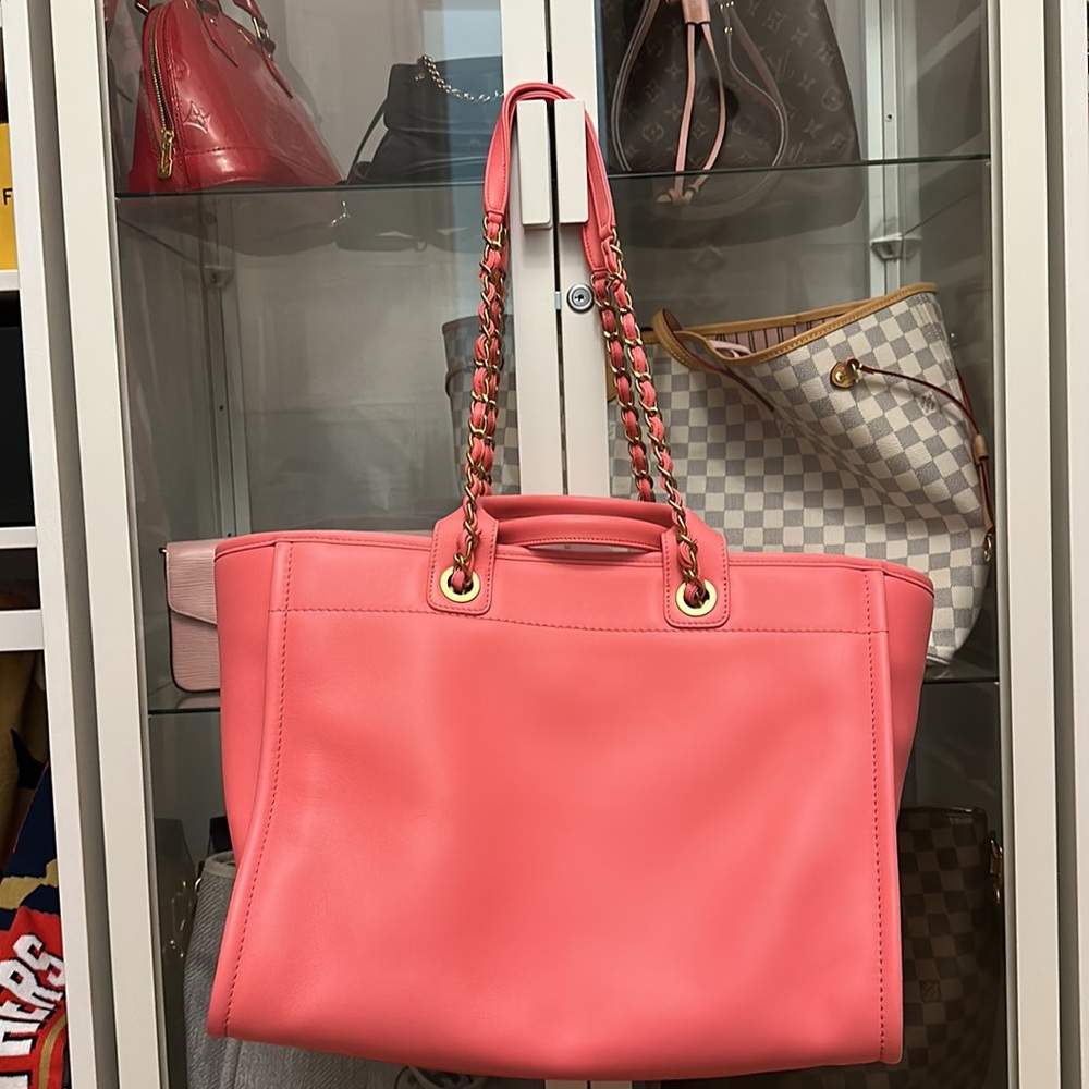 Barbie Pink Chanel Large Deauville Shopping Tote - Picture 5 of 15